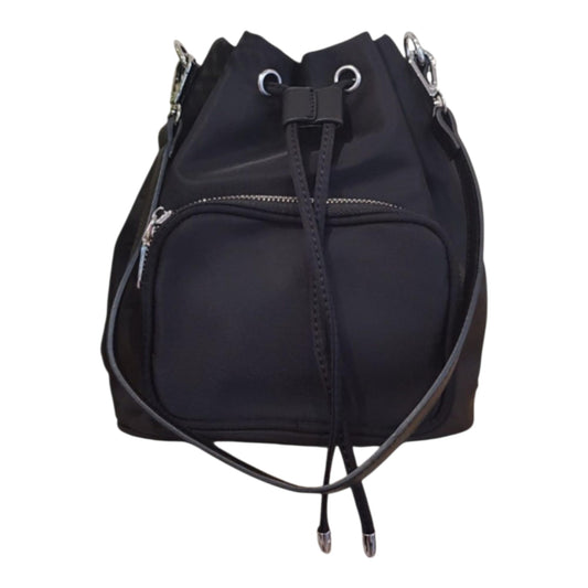 3-Way Convertible Backpack, Black Waterproof Fabric, Large Capacity Shoulder Bag, Cross Body Bag with Multiple Compartments, 7.9x8.7x4.5 Inch