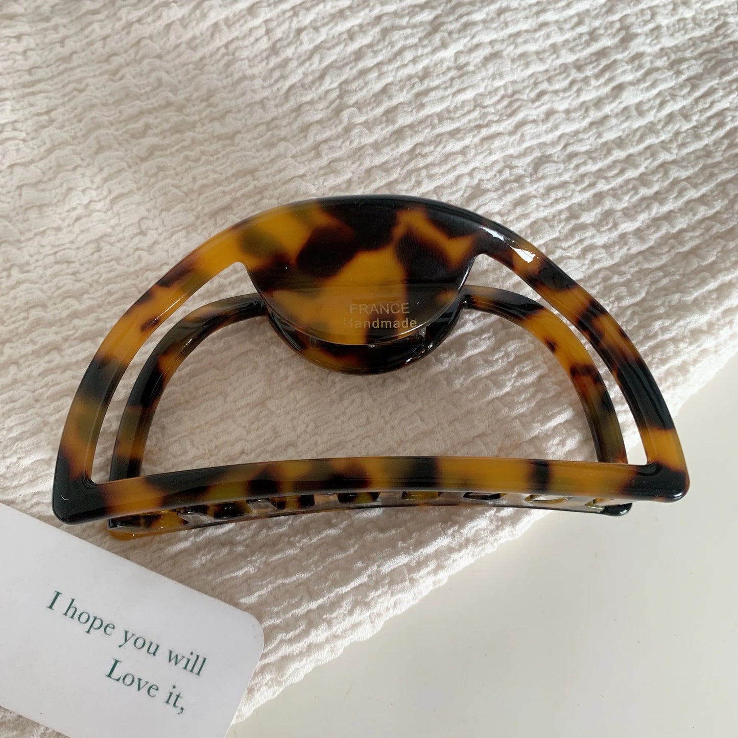 1pc European and American hair accessories hollow acetic acid grip large meatball hair claw