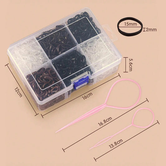 1Box Small Disposable Hair Bands Elastic Scrunchie Kids Headband Accessories Hair Ties Children Girls Ponytail Holder Supplies