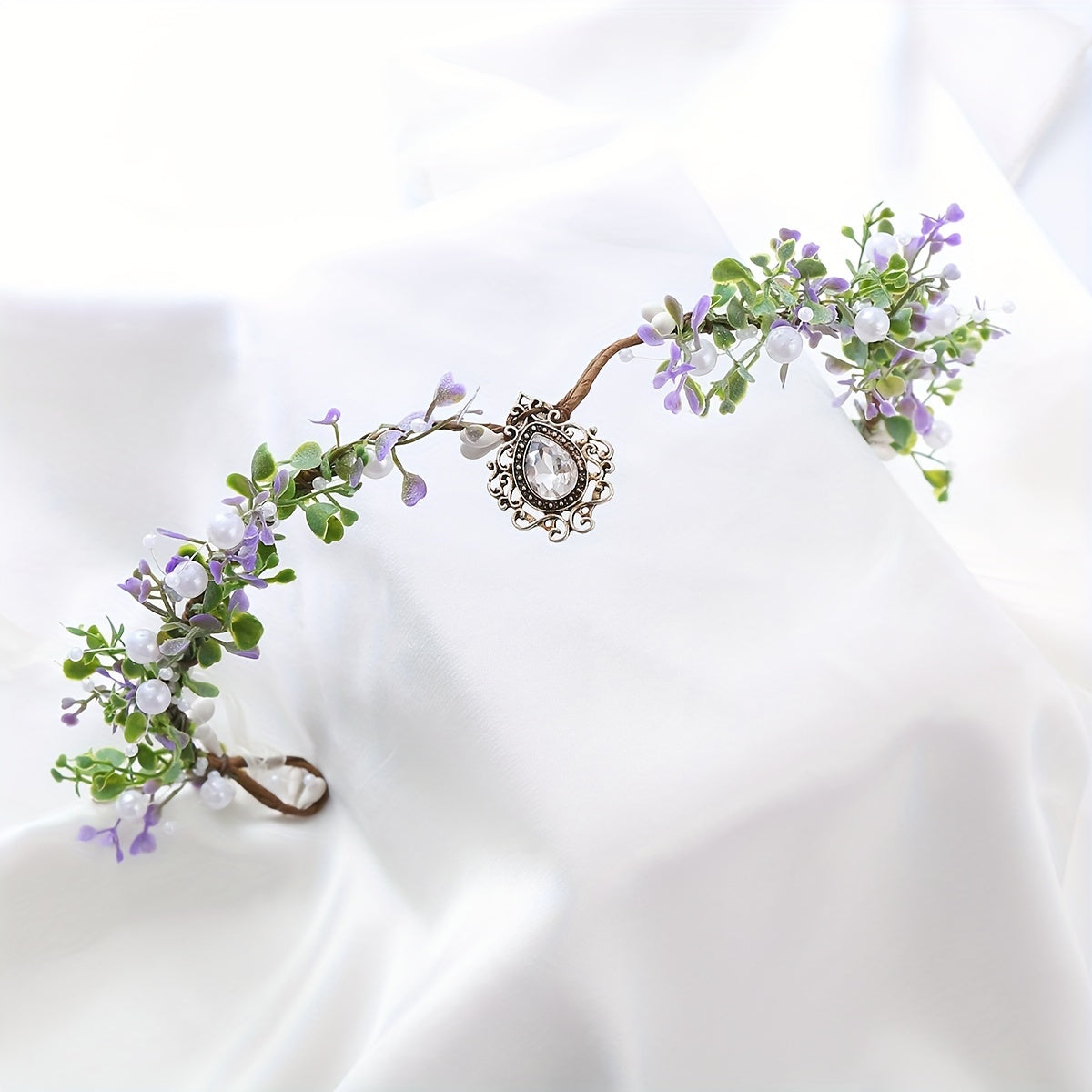 Simulation Water Grass Vine Headband Wreath Hair Band Pastoral Style Head Band Women's Hair Accessories, Carnival/Mardi Gras/Masquerade