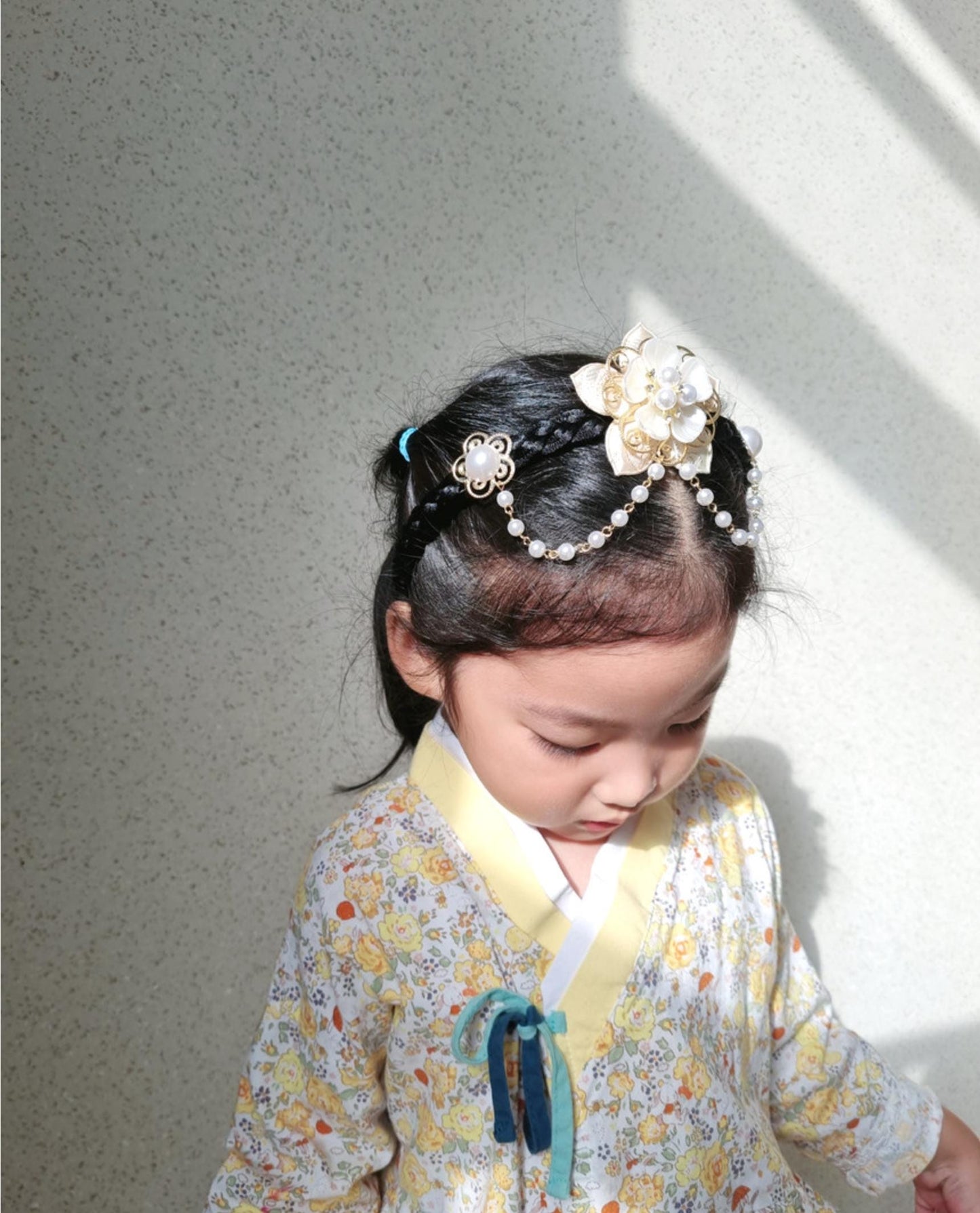 Pearl Style Baessi Gache Hairband Traditional Korean Princess Style Handmade K beauty Korean fashion hanbok chuseok seollal [with Pinkluvme]