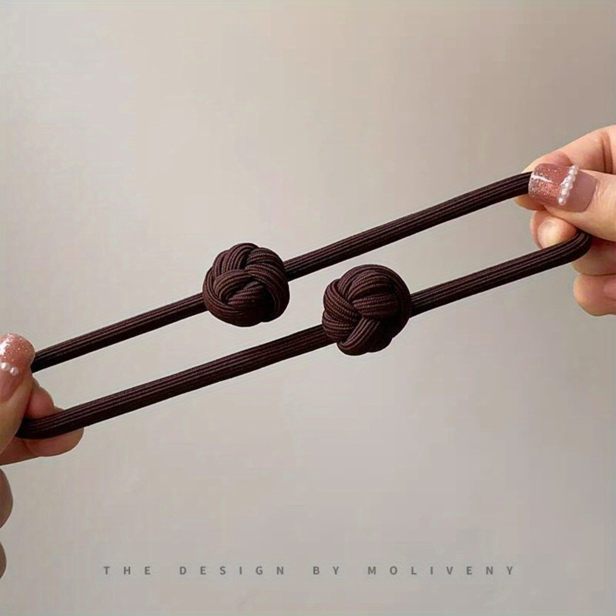 4pcs Knotted Hair Tie High Elasticity Hair Rope Solid Color Hair Ring Durable Ponytail Holder Hair Accessories For Women