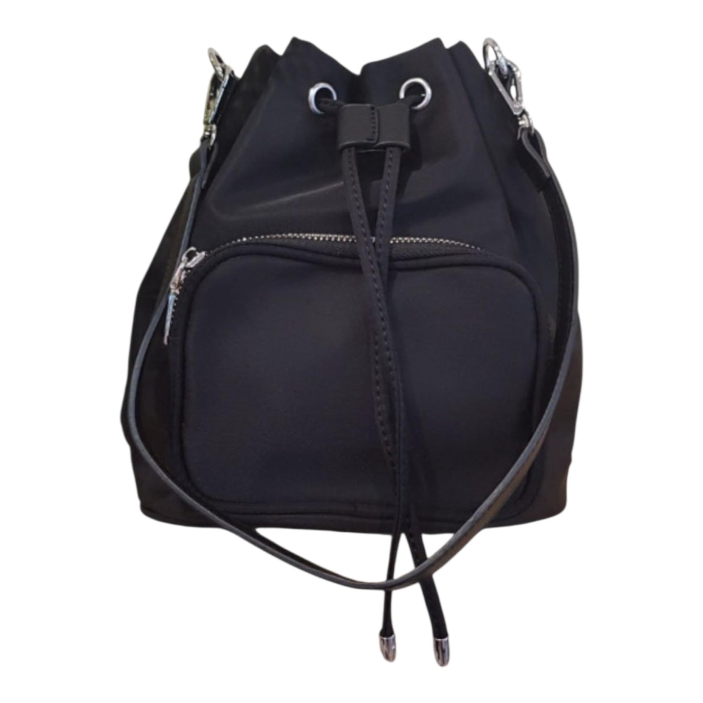 3-Way Convertible Backpack, Black Waterproof Fabric, Large Capacity Shoulder Bag, Cross Body Bag with Multiple Compartments, 7.9x8.7x4.5 Inch