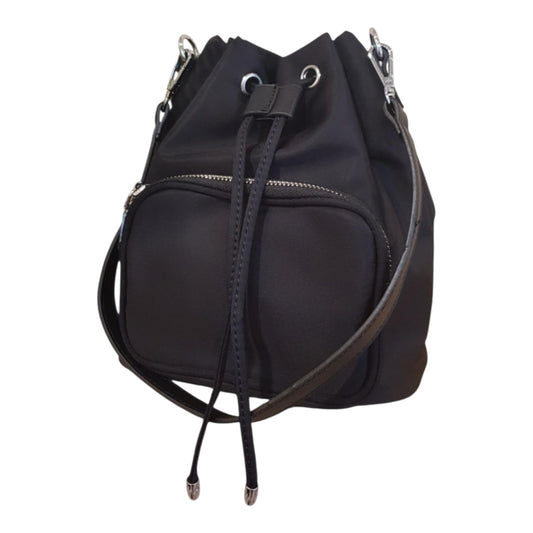 3-Way Convertible Backpack, Black Waterproof Fabric, Large Capacity Shoulder Bag, Cross Body Bag with Multiple Compartments, 7.9x8.7x4.5 Inch