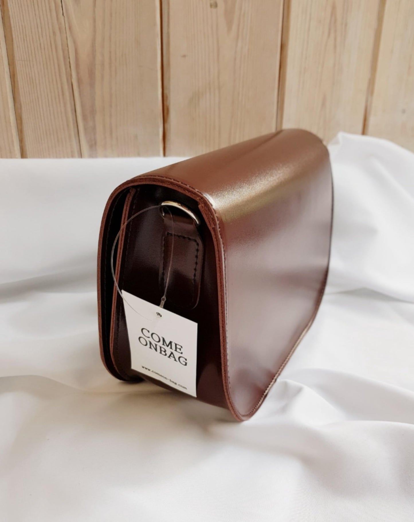 Half Moon Crossbody Bag, Korean, Synthetic Leather, Detachable Strap,  8.7x5.1x2.8 Inch, Black, Wine, Beige