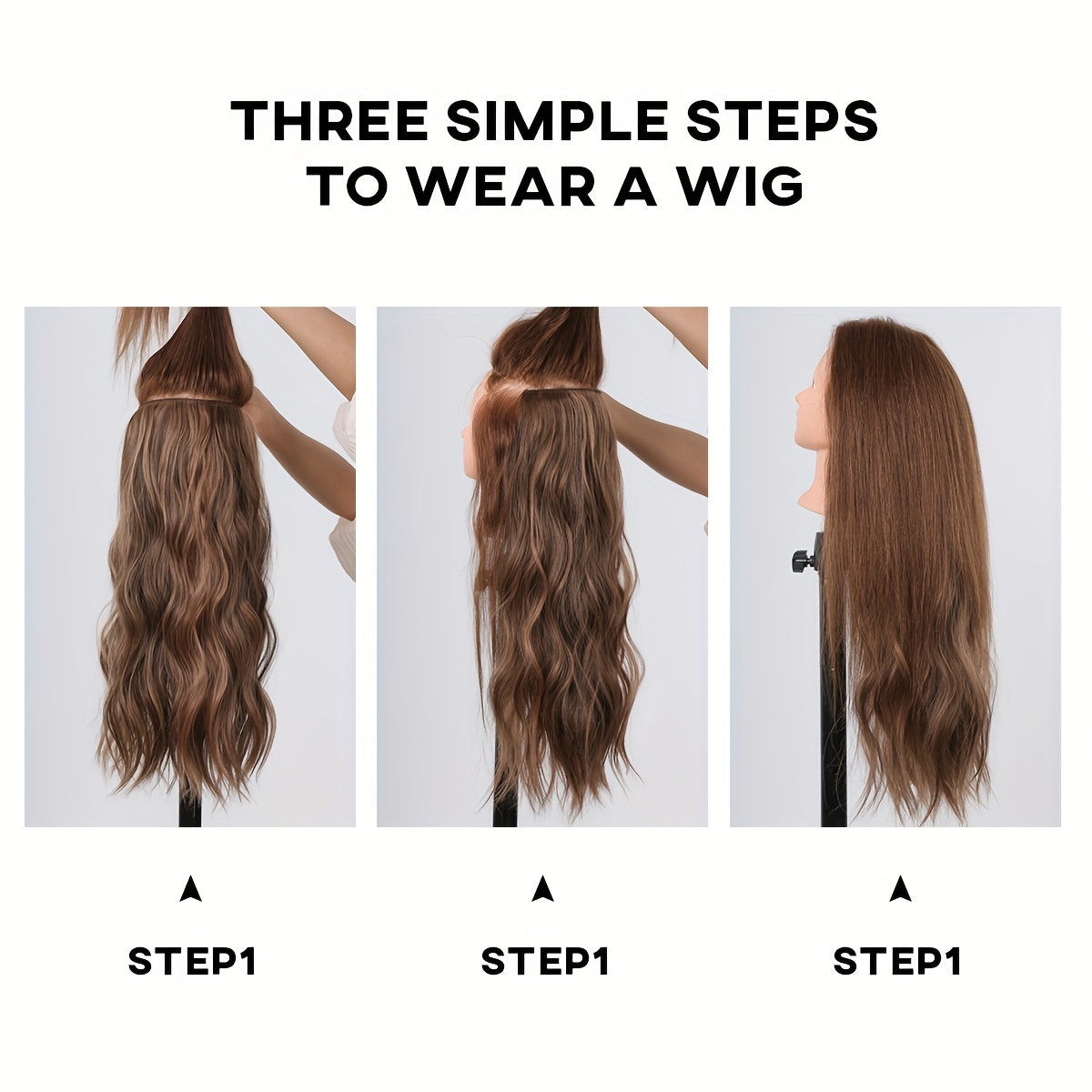 22inch 4clips Long Straight Hair Pieces Synthetic Fishing Line Hair Extensions Elegant For Daily Use Hair Accessories