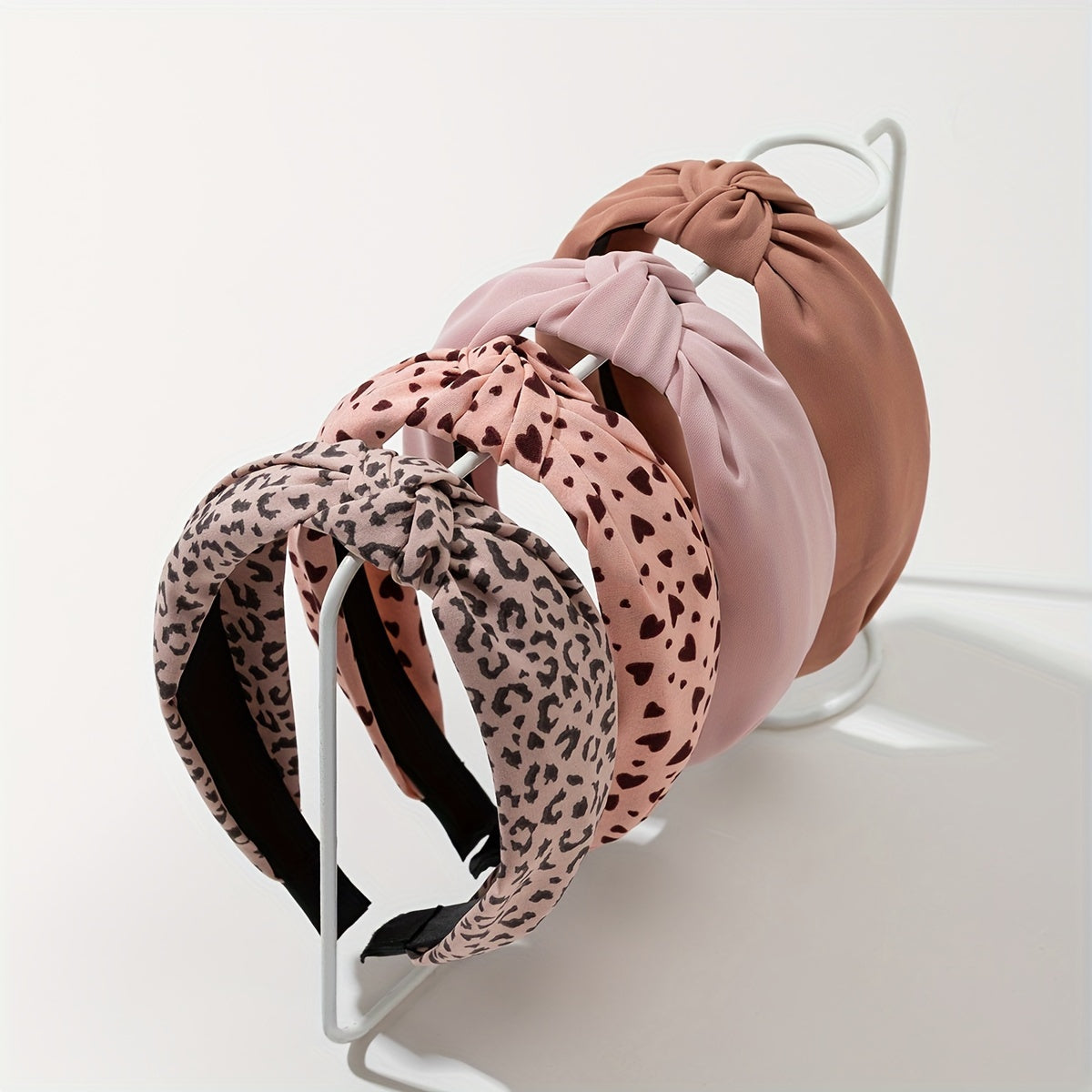 Daily Hairband Set – Leopard Print & Neutral Knot Headbands