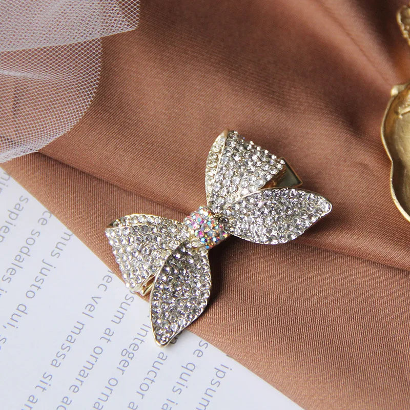 Korean Style Rhinestone & Alloy Decorative Elastic Hair Bands – Fashion Hair Ropes for Women