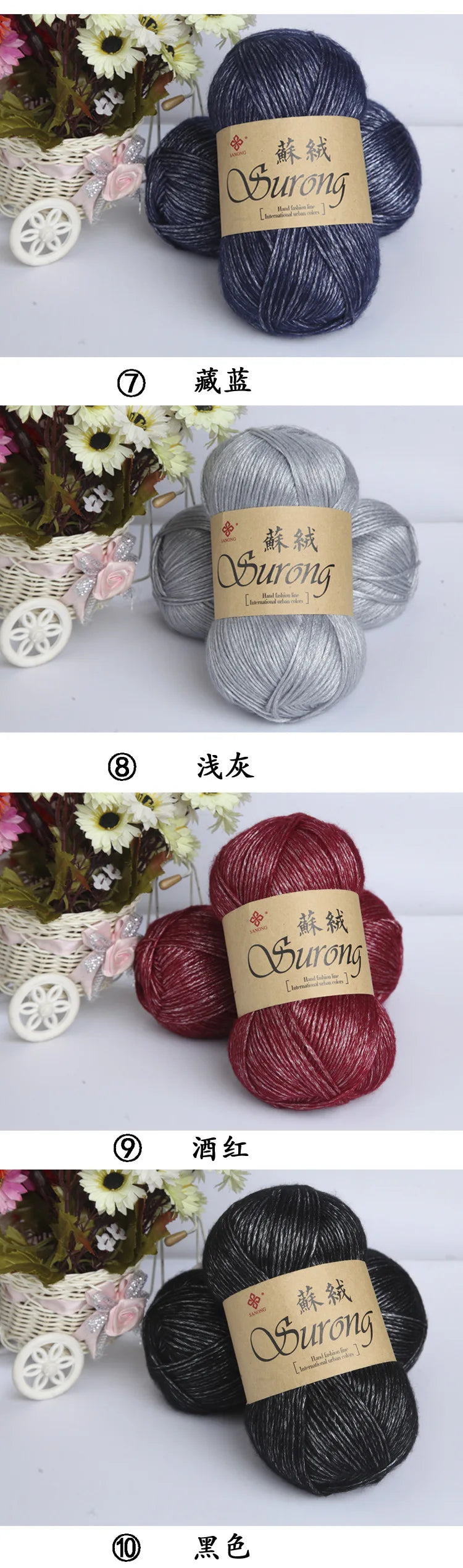 100g/Ball 325m Knitting Yarn Crochet Needlework Thick Wool Thread Yarn For Hand Knitting Scarf Sweater Crochet Yarn