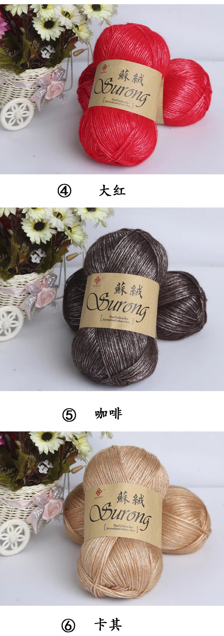 100g/Ball 325m Knitting Yarn Crochet Needlework Thick Wool Thread Yarn For Hand Knitting Scarf Sweater Crochet Yarn