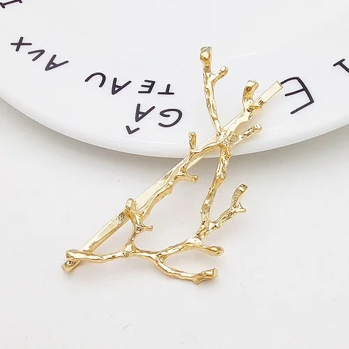 Creative Personality Metal Antler Twig Alloy Unique Hairpin Wild Fashion Princess Clip Gift Bride Hair Accessories For Women