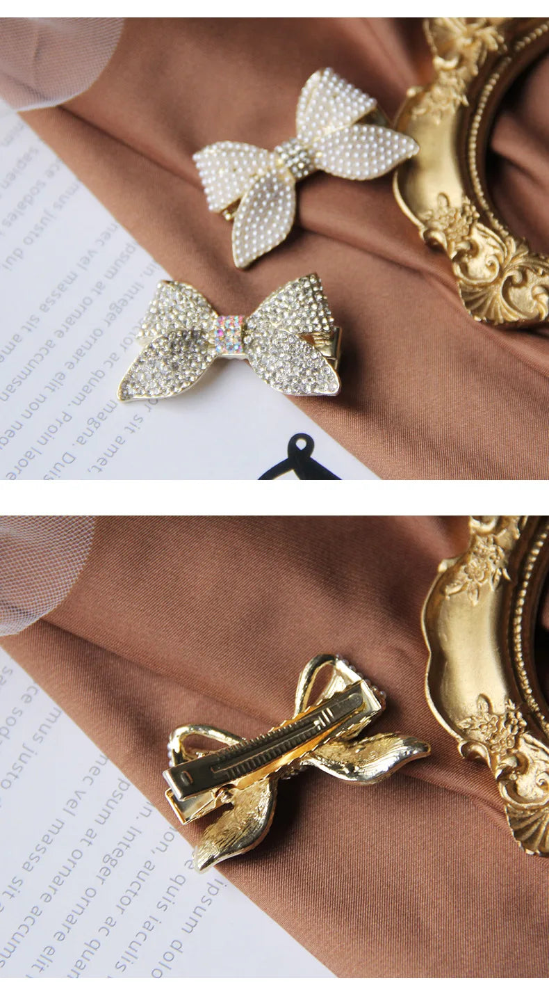 Korean Style Rhinestone & Alloy Decorative Elastic Hair Bands – Fashion Hair Ropes for Women