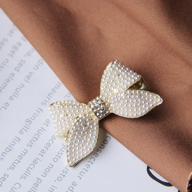 Korean Style Rhinestone & Alloy Decorative Elastic Hair Bands – Fashion Hair Ropes for Women
