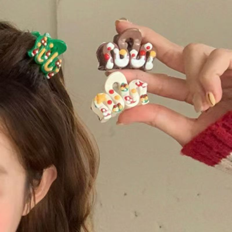 2pcs Women Vintage Red Polka Dot Ribbon Bow Shark Clip Hairpin Hair Claw Crab Barrettes Elegant Headwear Hair Accessories Gift