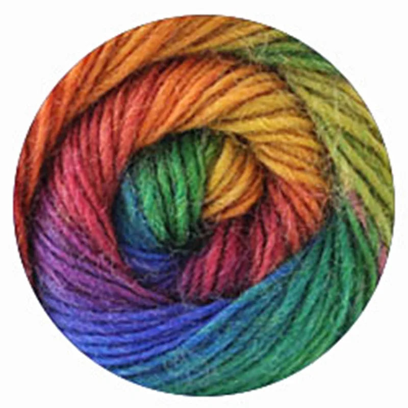 50g Rainbow 100% Pure Wool Yarn,Long Dyed Gradient Knitting Yarn,DIY Shawl Sweater Scarf Clothing Crochet Thread Hand Woven Gift