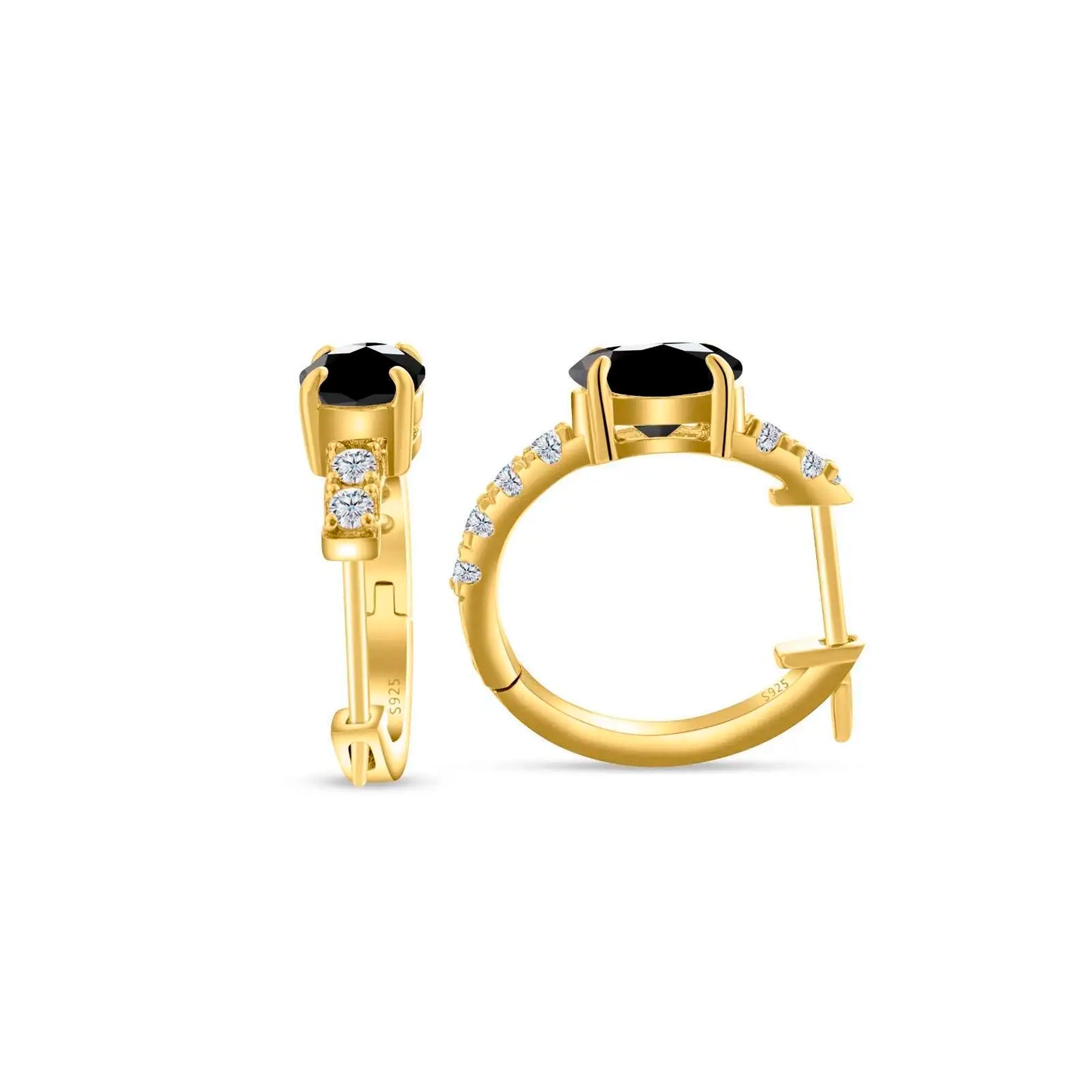 D Color 1ct Moissanite Oval Hoop Earrings – S925 Sterling Silver, VVS1, Excellent Cut