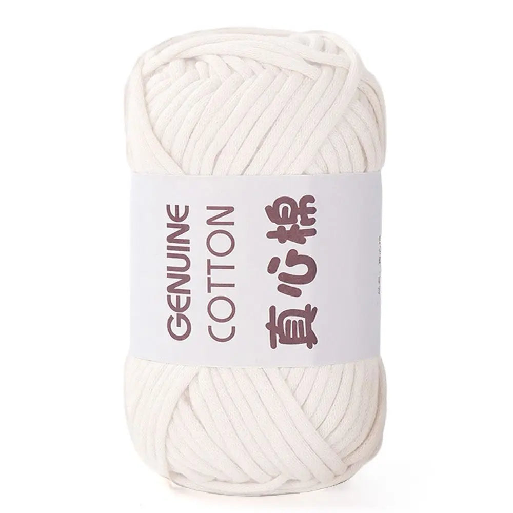 50g Cotton Yarn Beginner Crochet Yarn Easy To Use Cotton Yarn for Hand Knitting Weaving DIY Scarves Blankets Hat Clothes