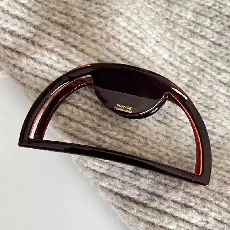 1pc European and American hair accessories hollow acetic acid grip large meatball hair claw