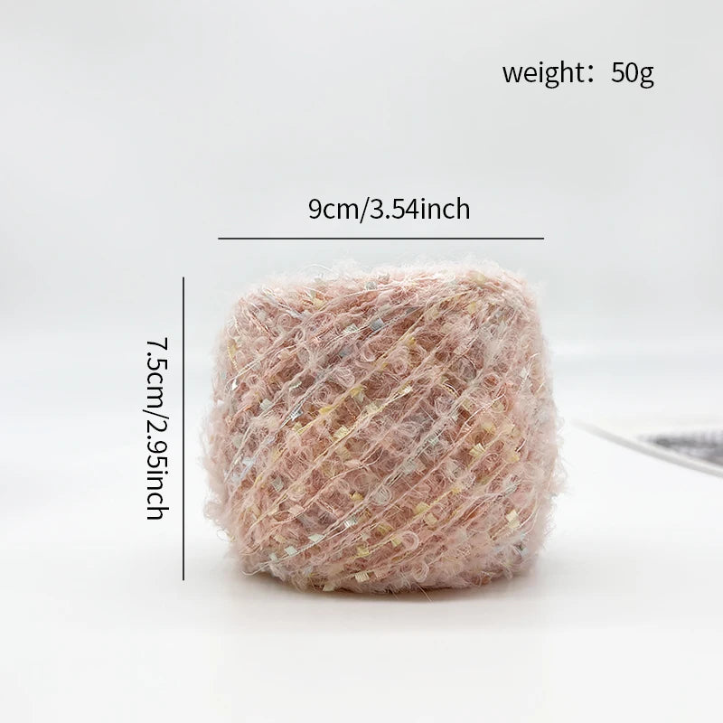 YOMDID 50g/pc Wool Loop Yarn DIY Clothing Hat Scarf Glove Knitting Yarn Bag Pendant Hairband Decoration Handmade Crochet Thread