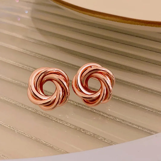 Minimalist Knot Stud Earrings – Fashion Women’s Jewelry