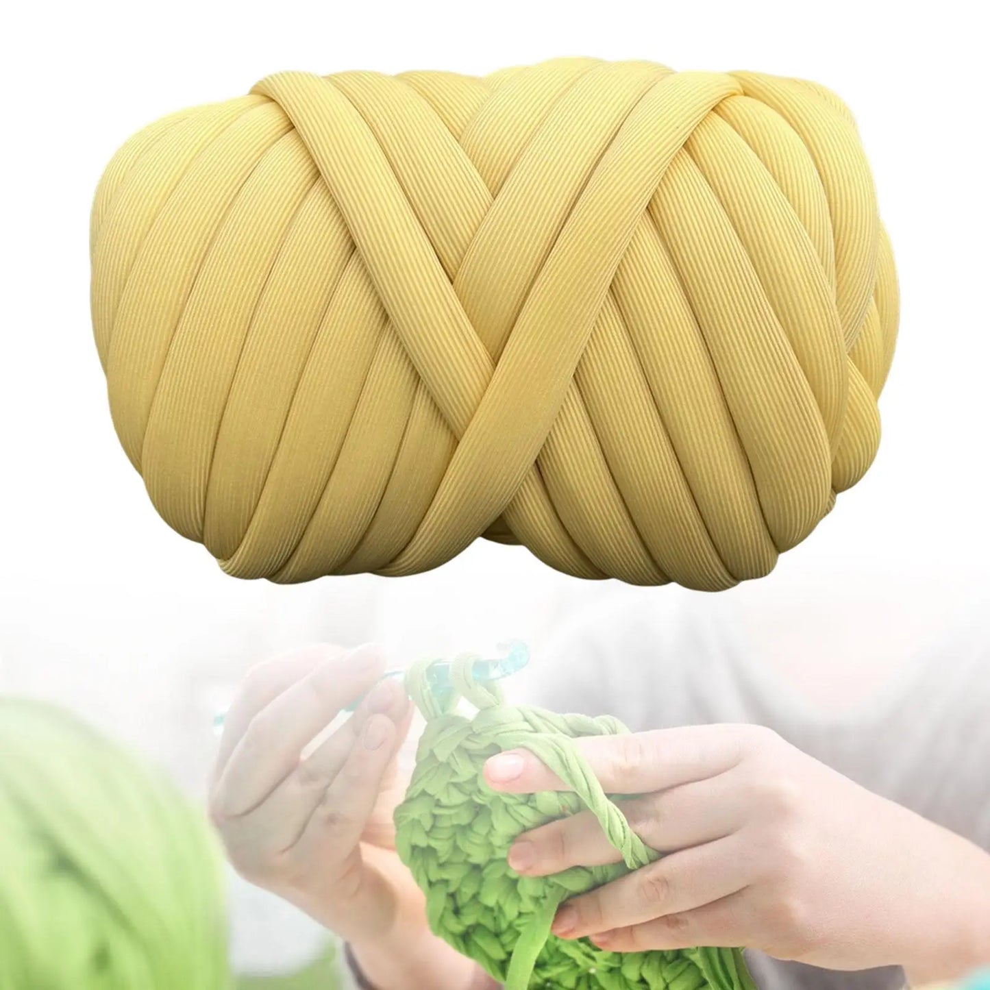 Chunky Yarn Washable Braided Knot 500G Tube Giant Yarn Jumbo Tubular Yarn for Crochet Rug Making Blanket Pillow Throw