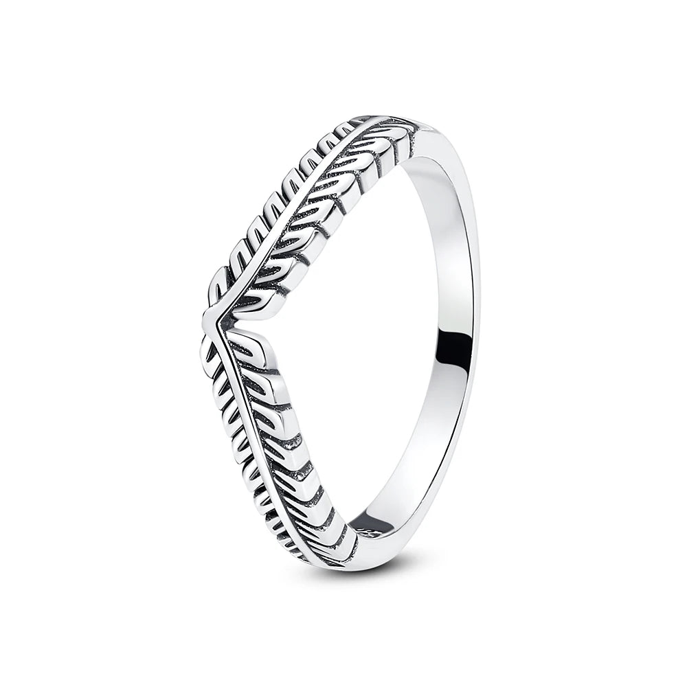 925 Sterling Silver Minimalist Zircon Ring – Dainty Stacking Ring for Women