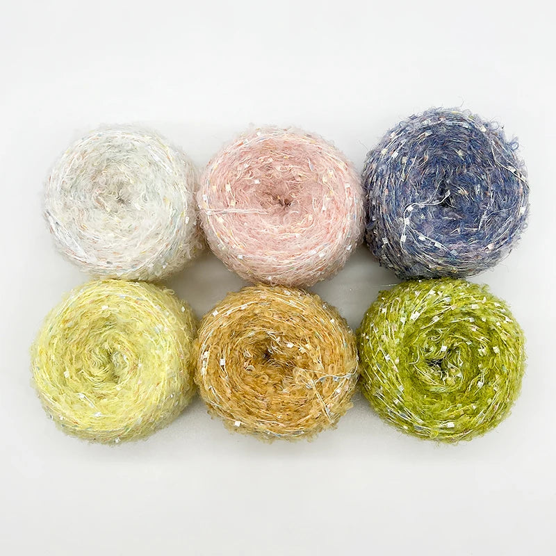 YOMDID 50g/pc Wool Loop Yarn DIY Clothing Hat Scarf Glove Knitting Yarn Bag Pendant Hairband Decoration Handmade Crochet Thread
