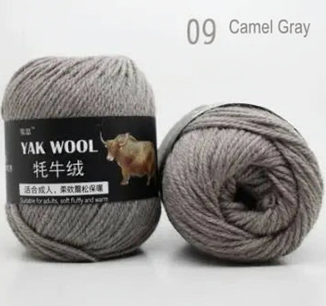 Yak Wool 3-Strand Wool Yarn Hand Woven Medium Thick Sweater Coat Yarn Crochet Scarf Hat Yarn