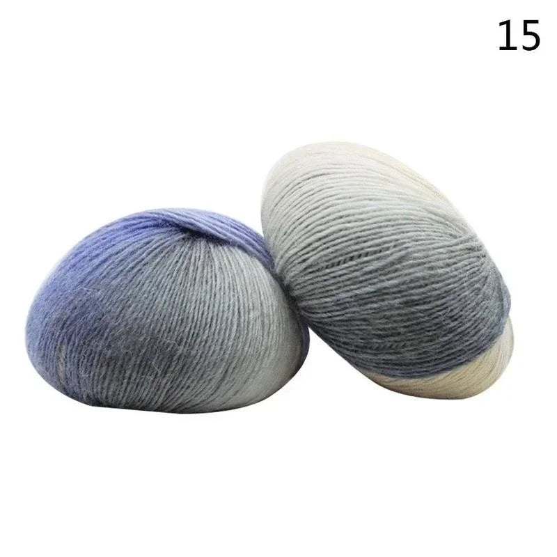 1 Rolls 50g/ball Rainbow Yarn Wool Crochet Yarn Fancy Lana Knitting Yarn Croche Laine Hand Knitting Colorful Soft Fine