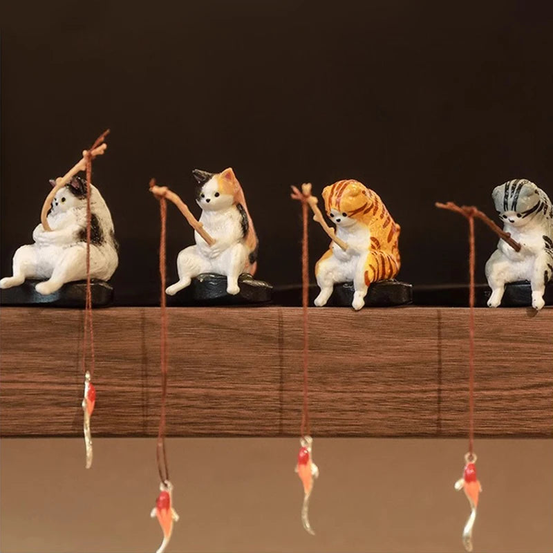 Retro Wooden Hair Stick Hairpin for Women Cute Cat Tassel Hair Clip Chopstick Bun Maker Hanfu Headdress Jewelry Hair Accessories