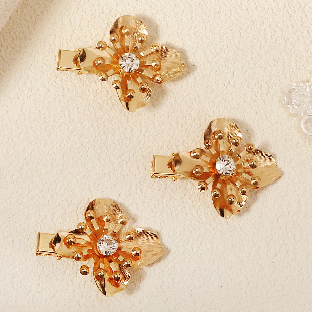 10Pce Flower Crystal Hair Clips For Women Hairpins Girls Side Bangs Clips Flower Barrette Hawaiian Wedding Party Bag Hat Accesso