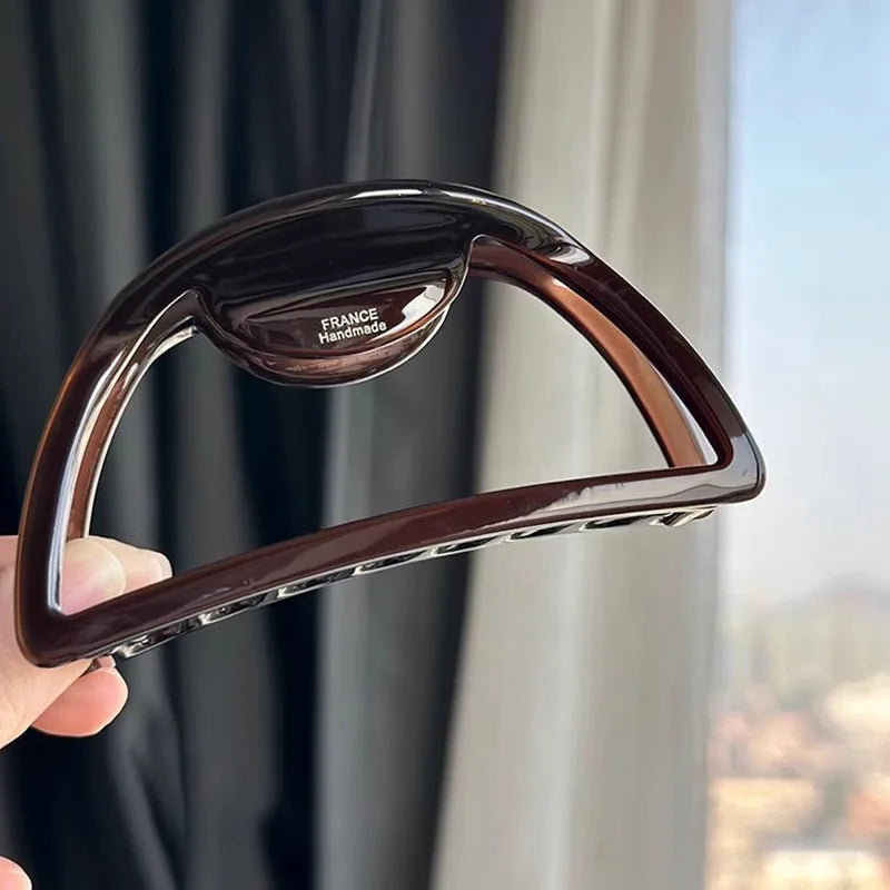 1pc European and American hair accessories hollow acetic acid grip large meatball hair claw