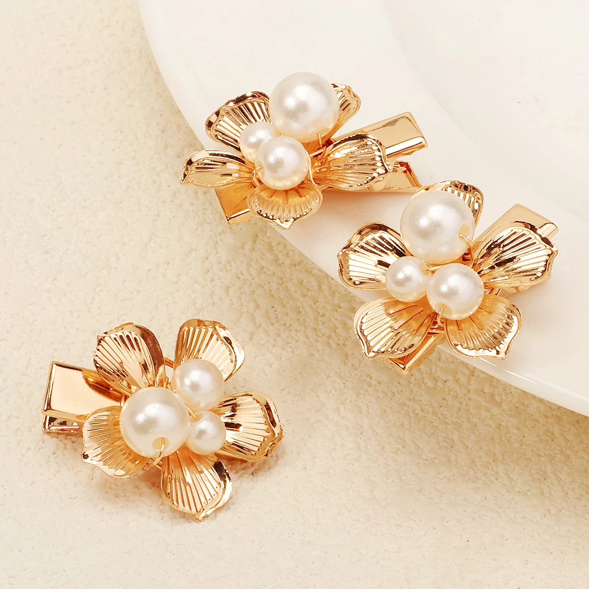 10Pce Flower Crystal Hair Clips For Women Hairpins Girls Side Bangs Clips Flower Barrette Hawaiian Wedding Party Bag Hat Accesso