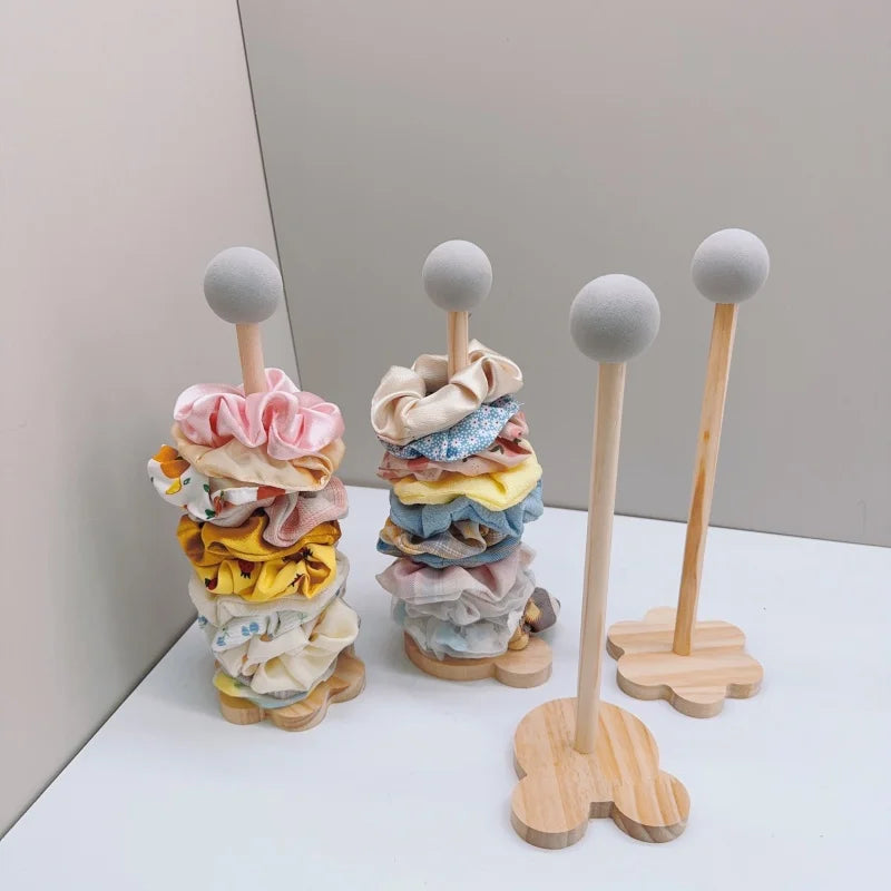 Hair Scrunchies Hairpin Organizer Cute Girl Jewelry Holder Head Rope Headband Display Rack Children's Hair Accessories Storage