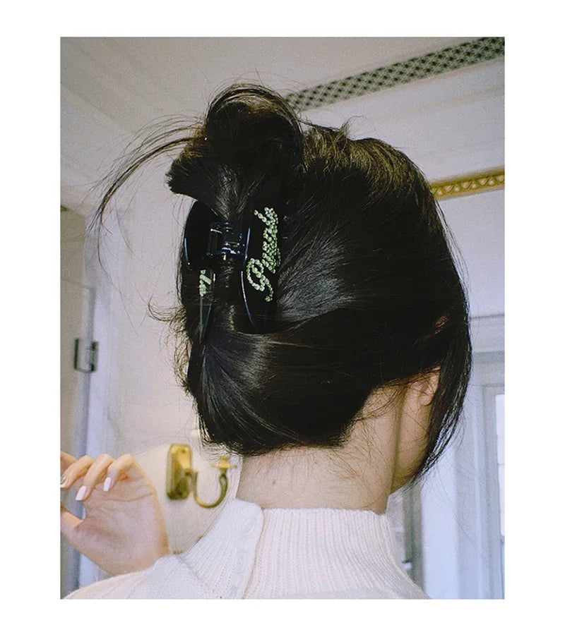 Handmade Customized Words Hairpins Hair Claw Barrettes Personalized Name Number Hair Clips Letters for Women Girls Jewelry 2022