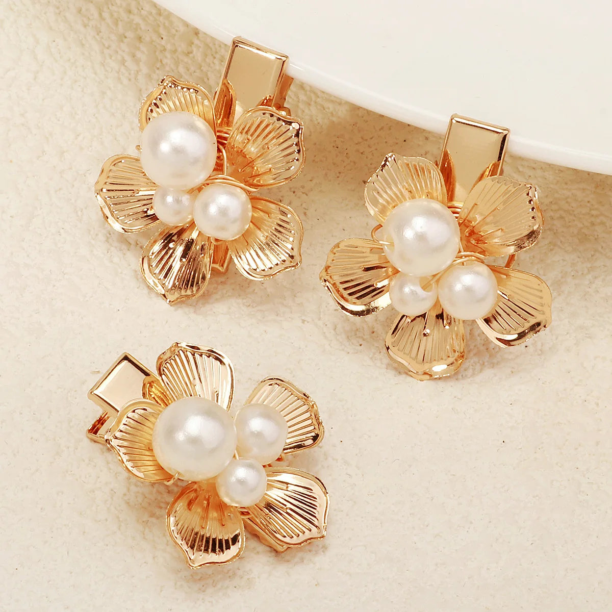 10Pce Flower Crystal Hair Clips For Women Hairpins Girls Side Bangs Clips Flower Barrette Hawaiian Wedding Party Bag Hat Accesso