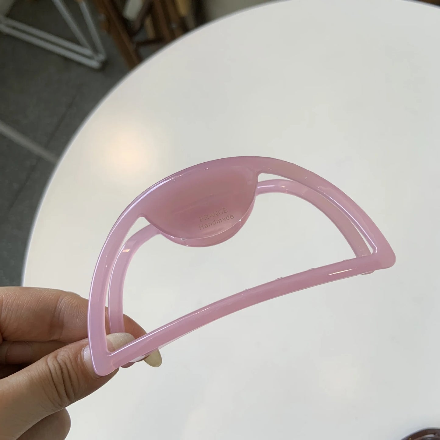 1pc European and American hair accessories hollow acetic acid grip large meatball hair claw