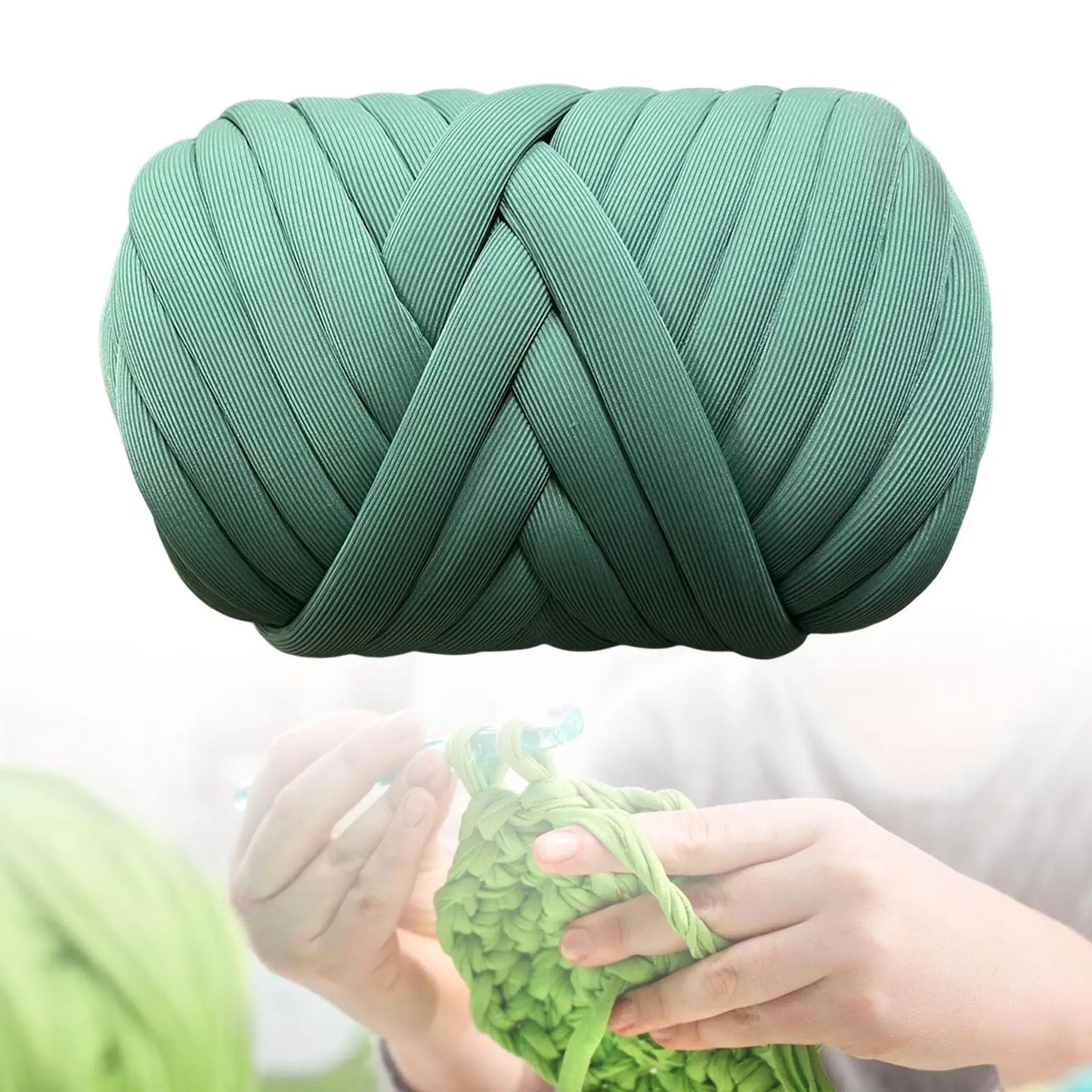 Chunky Yarn Washable Braided Knot 500G Tube Giant Yarn Jumbo Tubular Yarn for Crochet Rug Making Blanket Pillow Throw