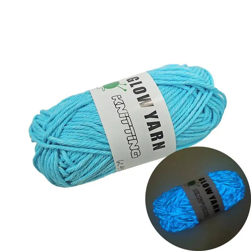 Functional Luminous Yarn Knitting Wool Yarn Glow In The Dark Luminous Cotton Yarn Crochet Sweater Hat Scarf Hand Knitting Tools