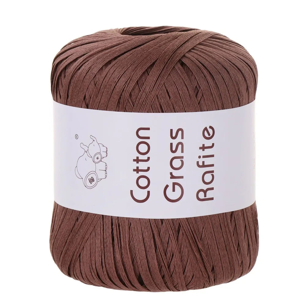 New Multicolour Rafia Yarn DIY Hand-Knitted Crocheting Paper Threads Raffia Straw Yarn Knitting