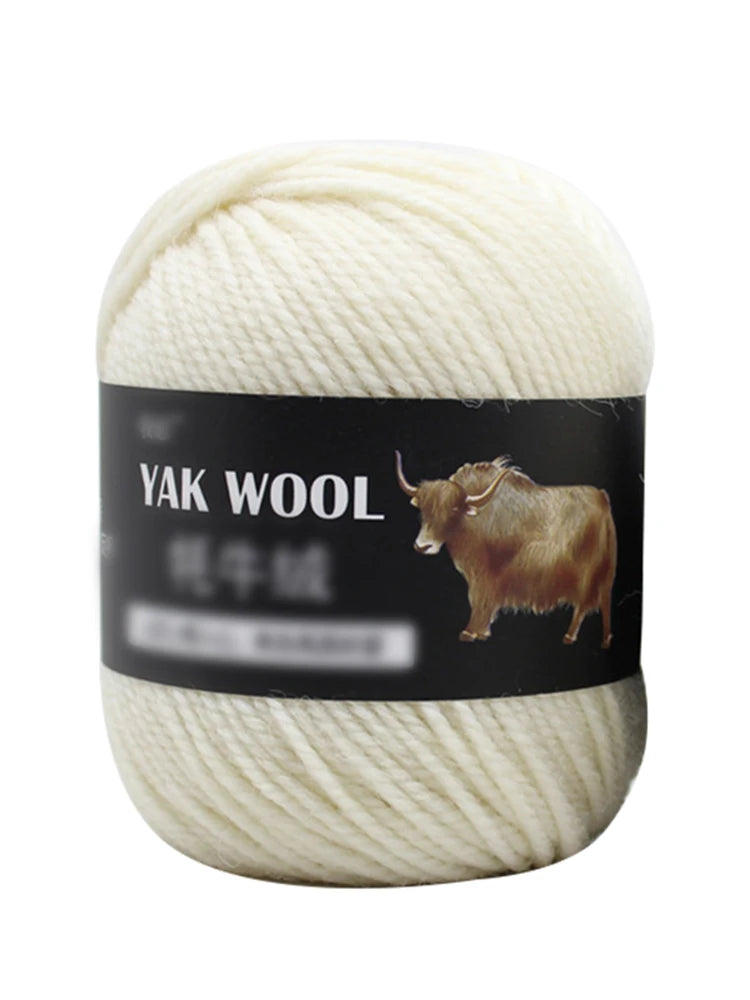 Yak Wool 3-Strand Wool Yarn Hand Woven Medium Thick Sweater Coat Yarn Crochet Scarf Hat Yarn