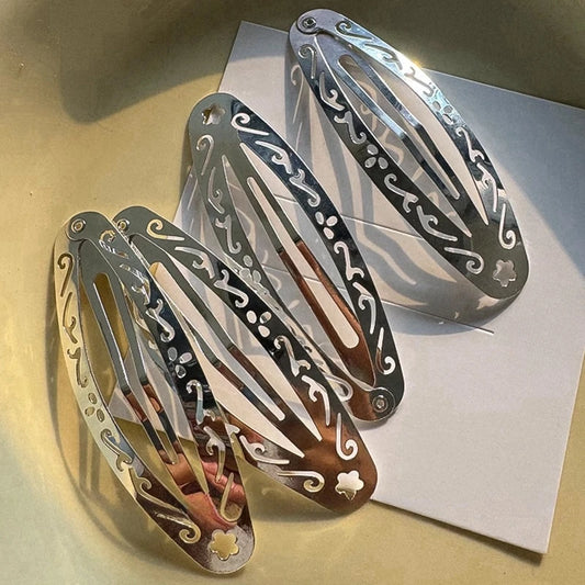 Y2K Vintage Hair Clips Geometric Flower HairClips Cute Harajuku Jewelry Hair Pin Punk Korean Fashion Hair Accessories for Girls