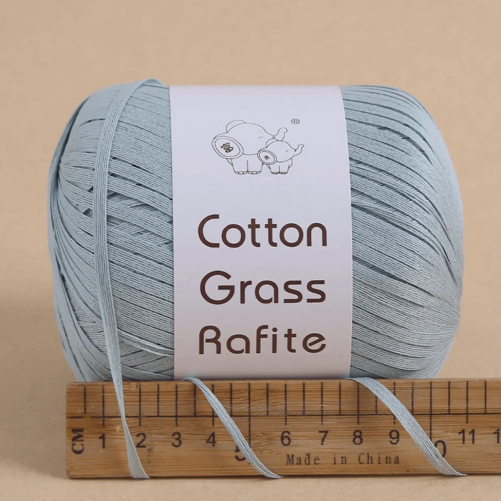 New Multicolour Rafia Yarn DIY Hand-Knitted Crocheting Paper Threads Raffia Straw Yarn Knitting