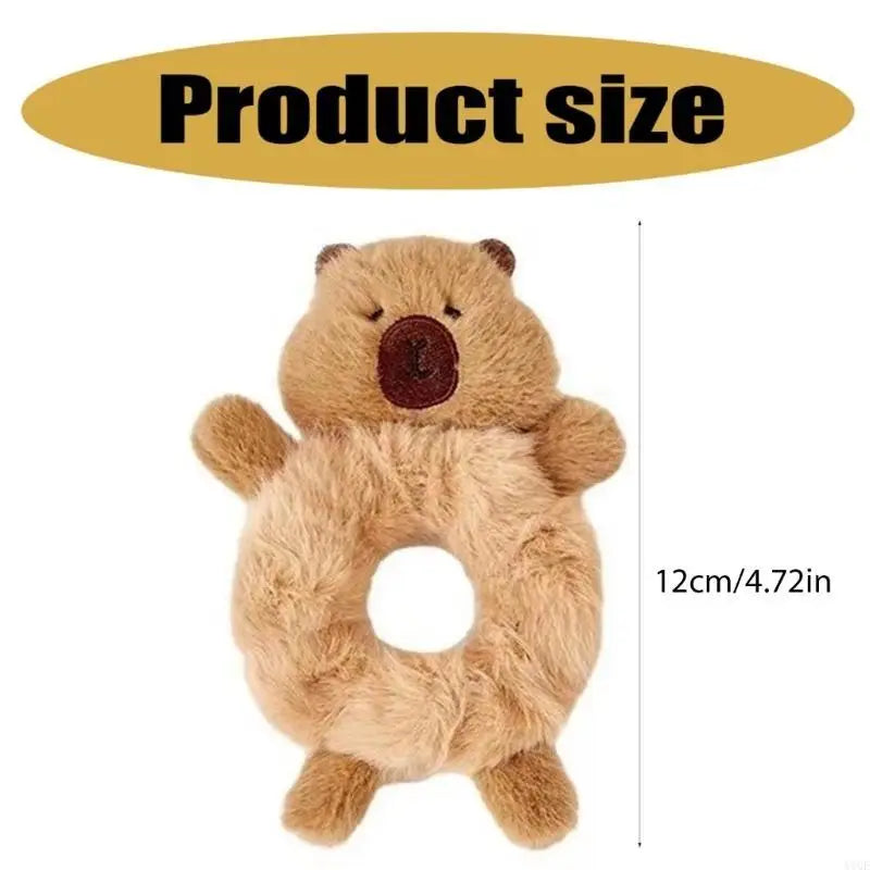 Fun Hair Tie Capybara Furry Scrunchies for Party Headwear for Vacation Travel