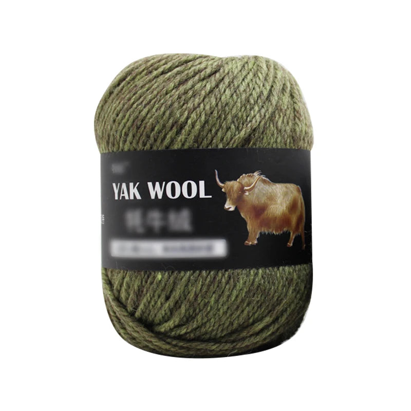 Yak Wool 3-Strand Wool Yarn Hand Woven Medium Thick Sweater Coat Yarn Crochet Scarf Hat Yarn