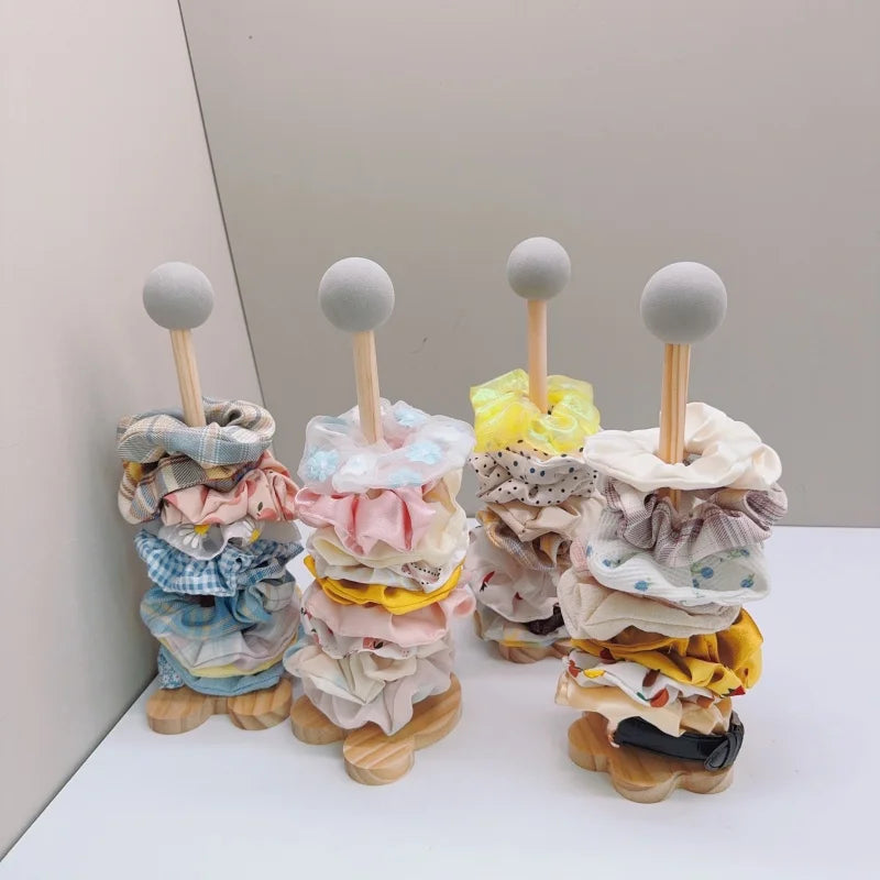 Hair Scrunchies Hairpin Organizer Cute Girl Jewelry Holder Head Rope Headband Display Rack Children's Hair Accessories Storage