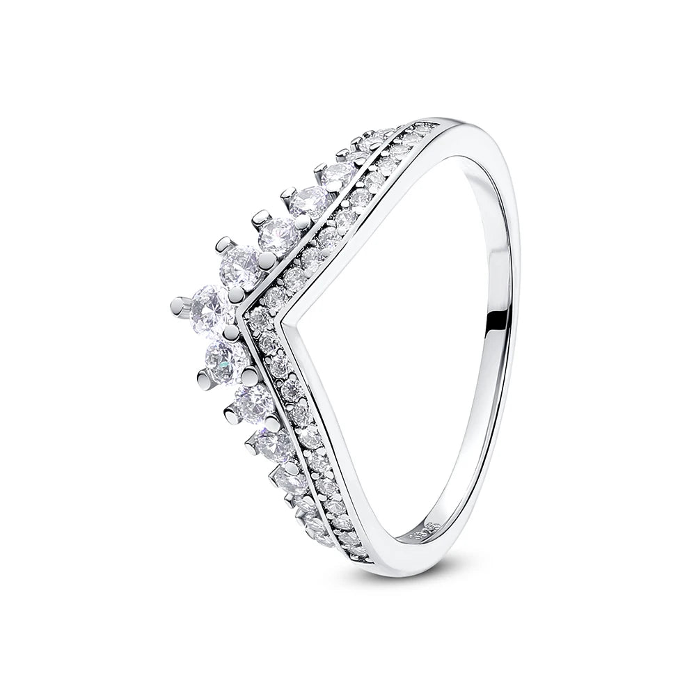 925 Sterling Silver Minimalist Zircon Ring – Dainty Stacking Ring for Women