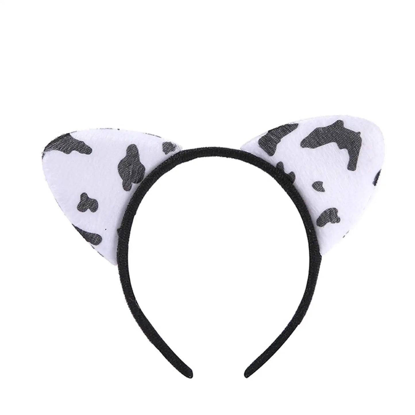 Vintage Leopard Print Cat Ears Headband For Girls Women Cute Cat Ears Hair Hoop Hairband Kid Hair Accessories Headwear