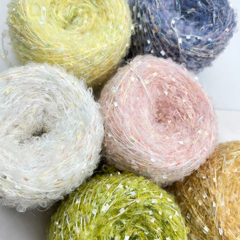YOMDID 50g/pc Wool Loop Yarn DIY Clothing Hat Scarf Glove Knitting Yarn Bag Pendant Hairband Decoration Handmade Crochet Thread