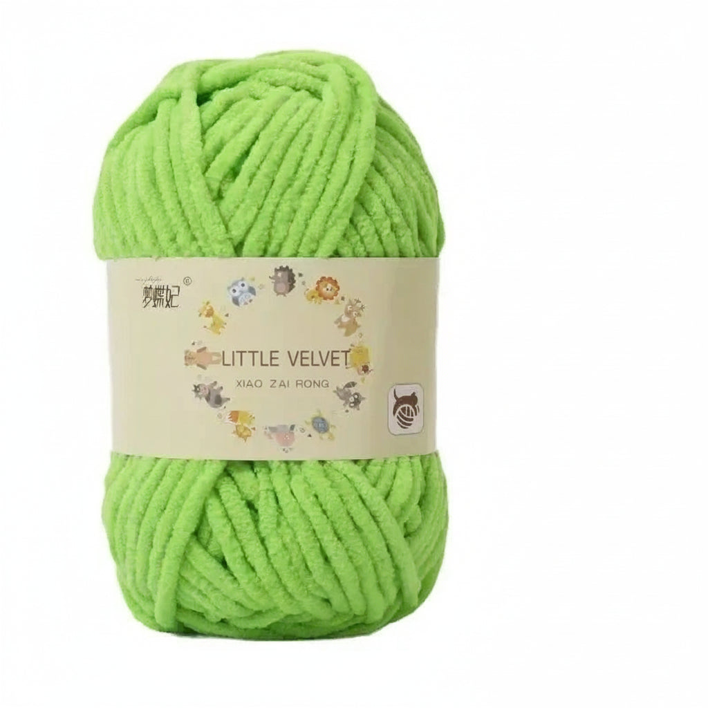 50g Thick Velvet Yarn, Handmade DIY Knitting Yarn, Wool Thread, Baby Scarf and Hat, Soft Chenille Yarn for Knitting